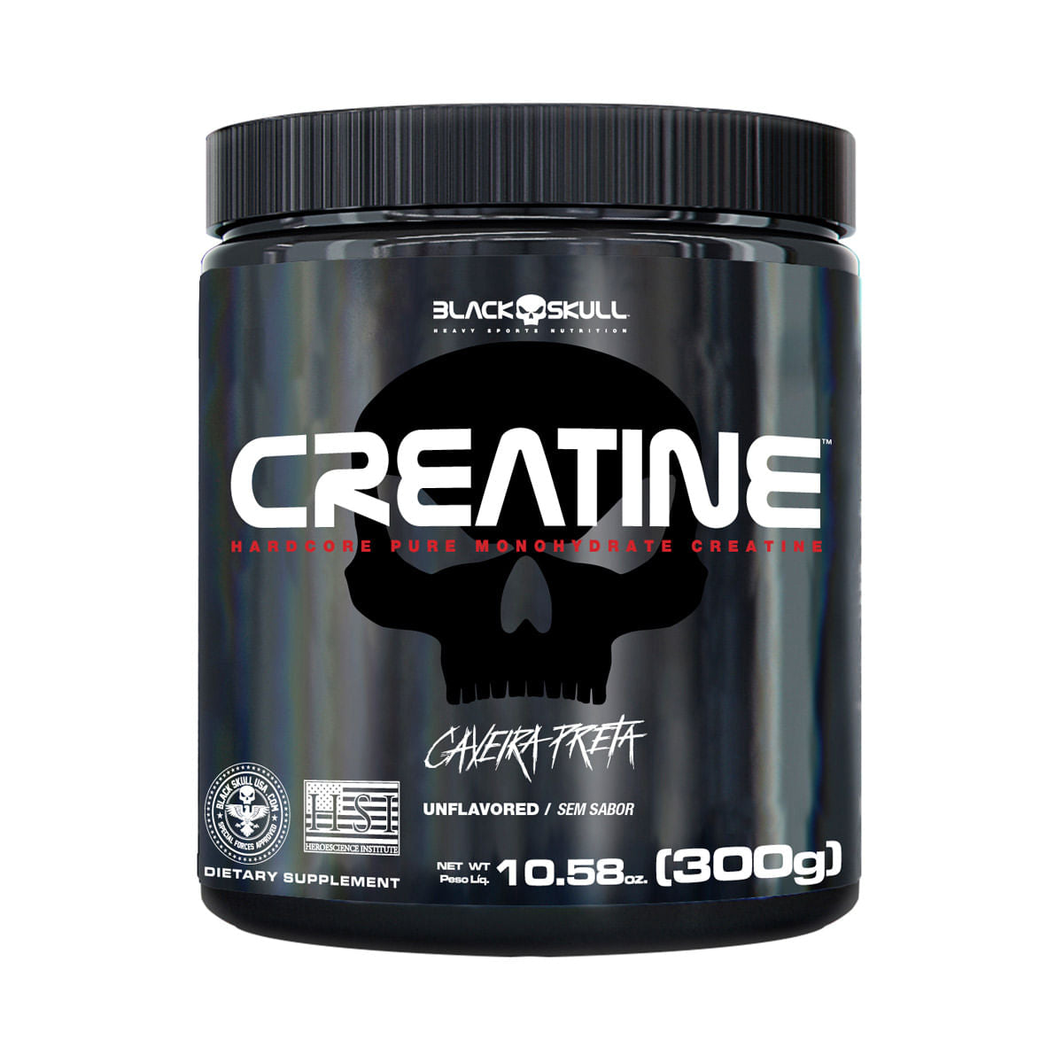 Creatine 100% pura 300g Black Skull