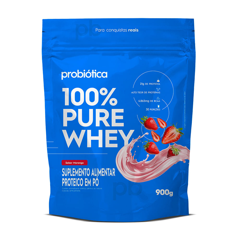 100% Pure Whey Refil 900g Probiótica