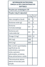 Ômega 3 Ultra Concentrado 60 Cápsulas Under Labz