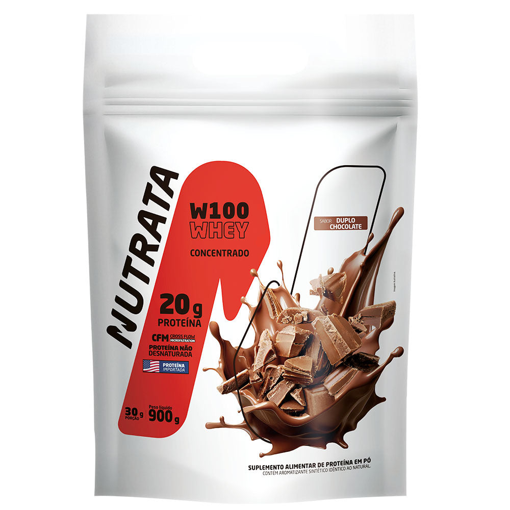 W100 Whey Concentrado Refil 900g  Nutrata