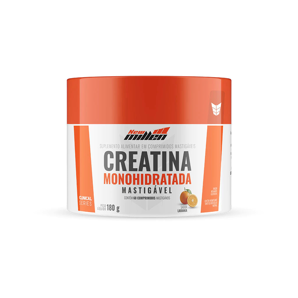 Creatina Mastigável 60 Comprimidos -180g  New Millen