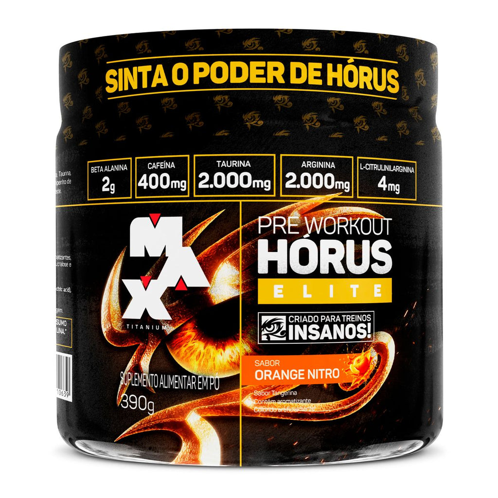 Pré treino Hórus Elite 390g  Max Titanium