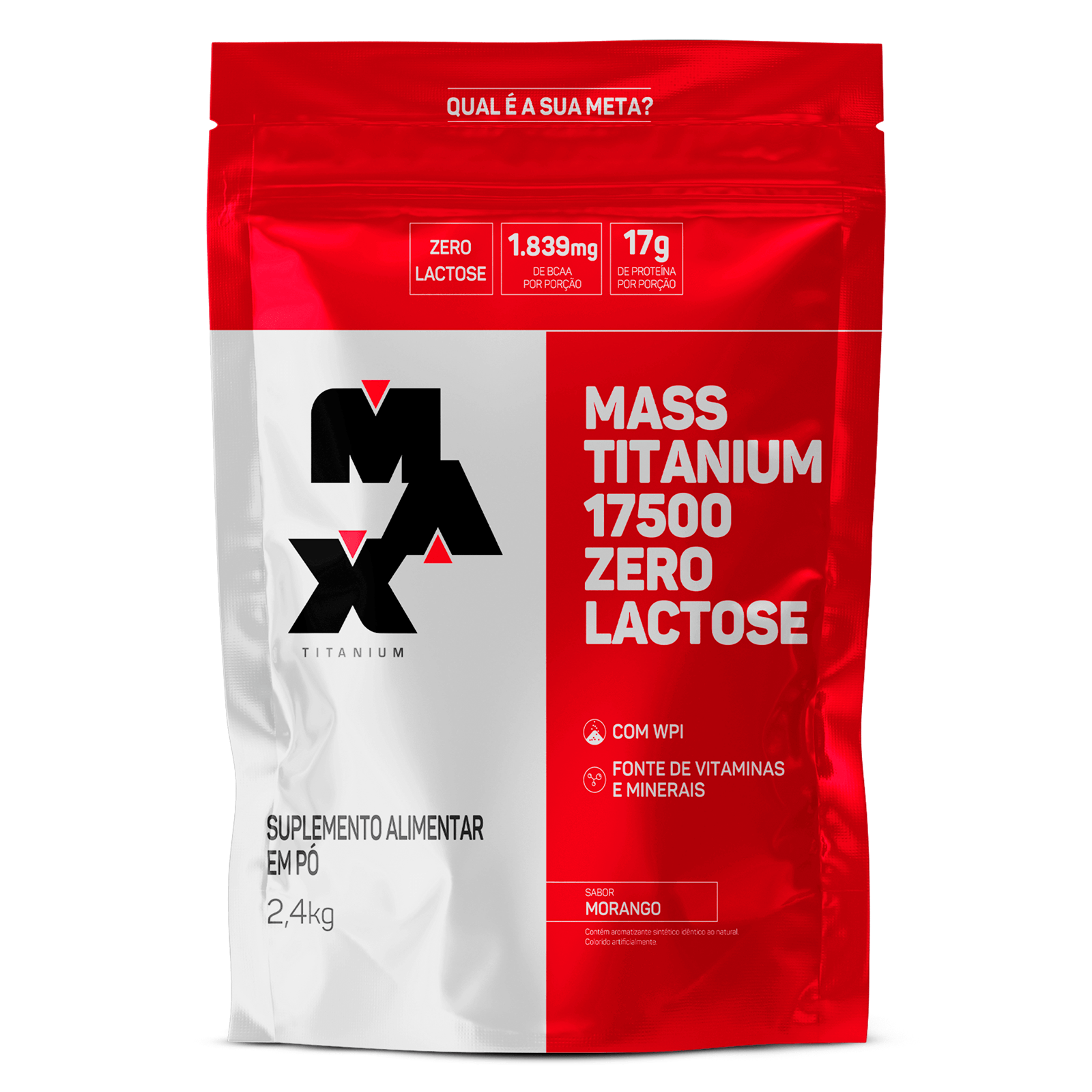 Mass 17500 ZERO LACTOSE 2,4kg Max Titanium