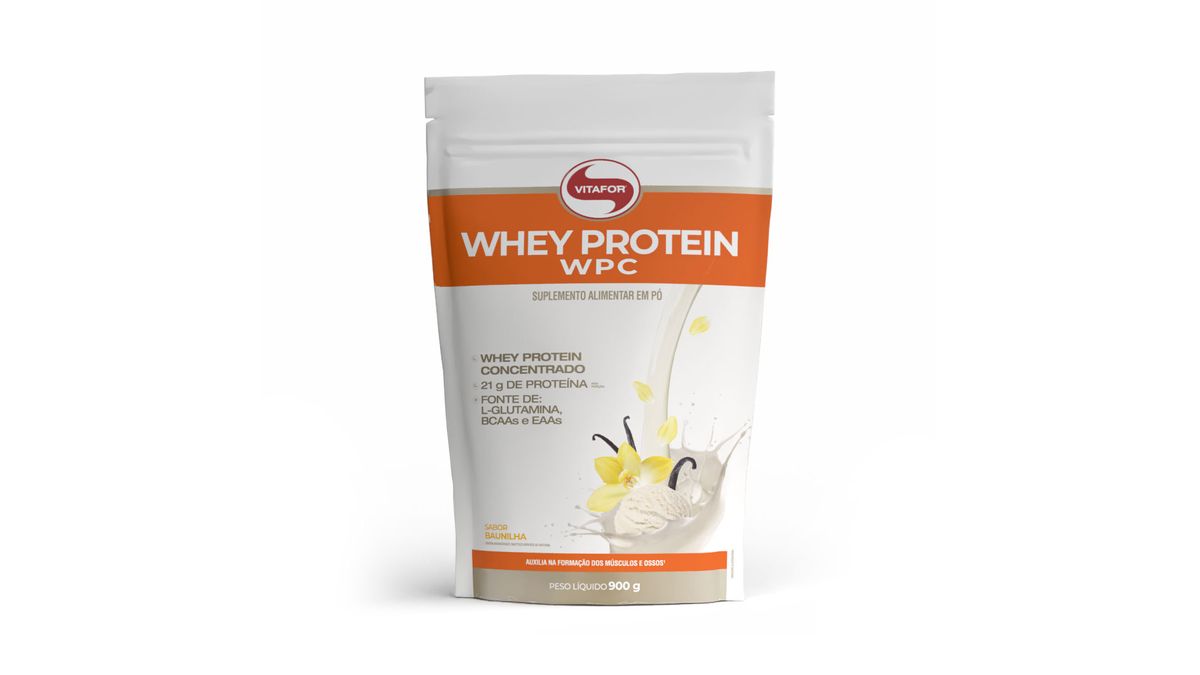 Whey Protein Concentrado Wpc Refil 900g  Vitafor