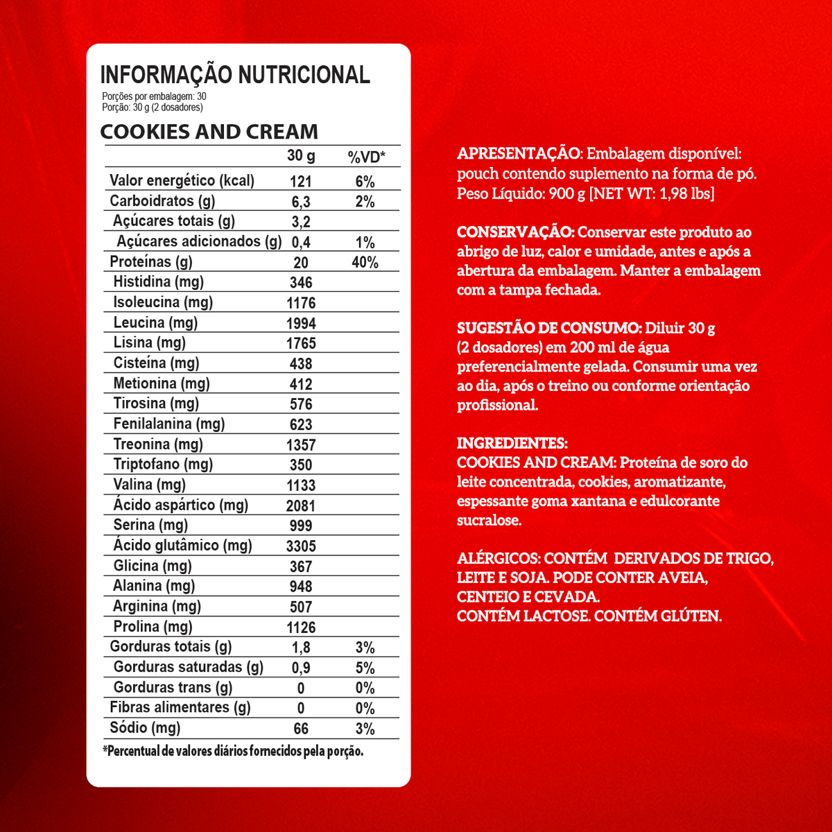 Whey Protein Concentrado Refil 900g