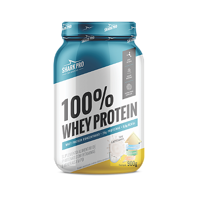 100% Whey Protein- WPC - Whey Protein Pote 900g Shark Pro