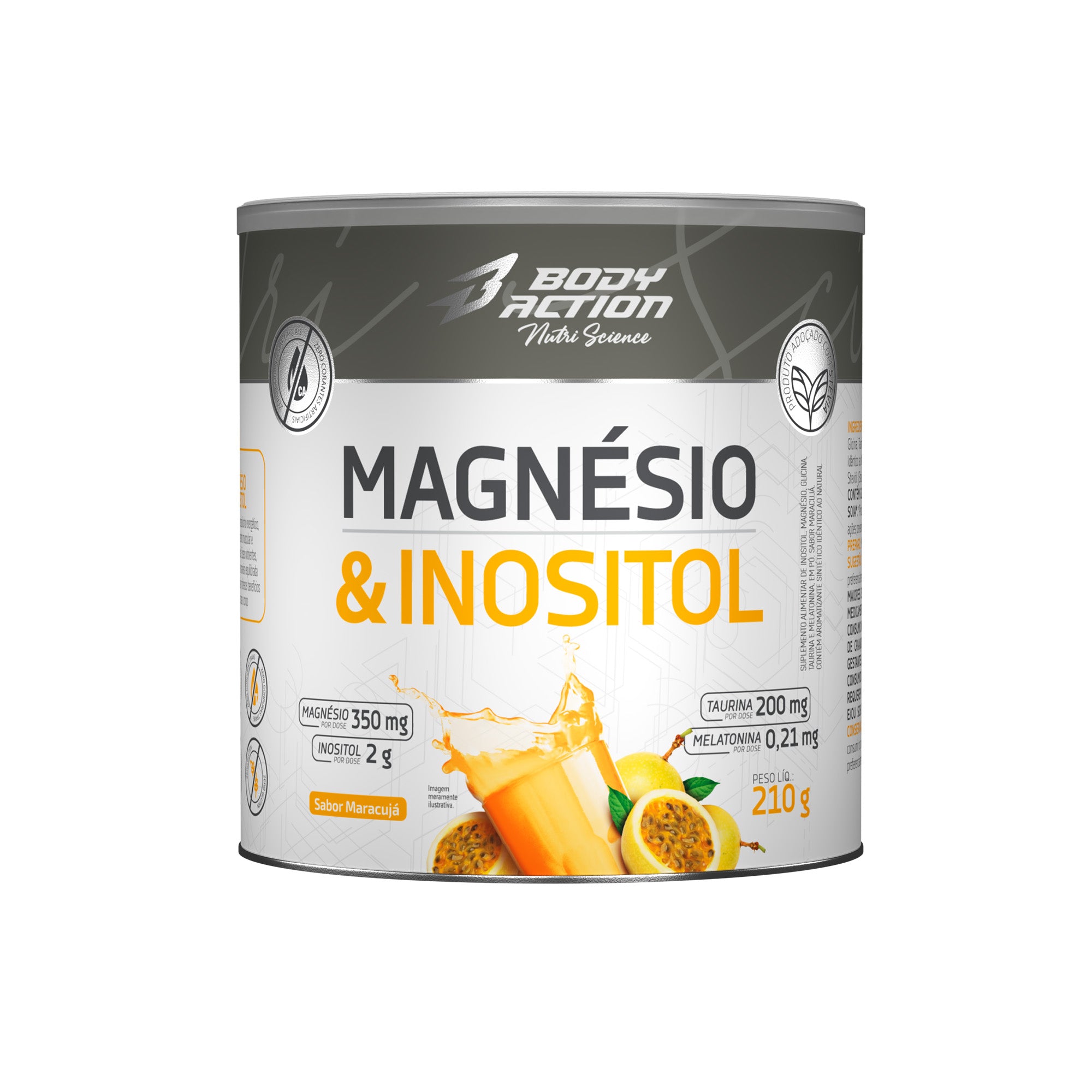 Magnésio & Inositol 210g Bodyaction