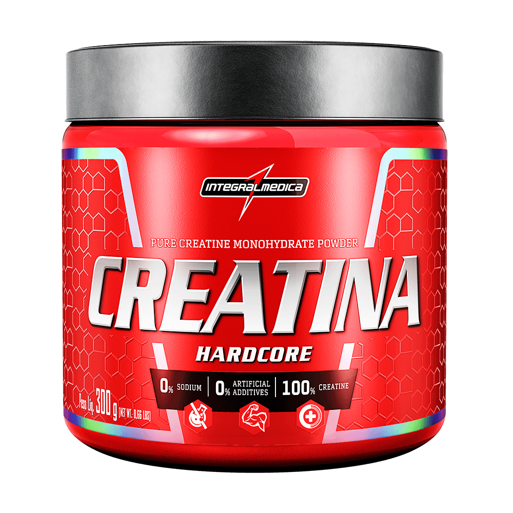 Creatina 100% Pura 300g Hardcore