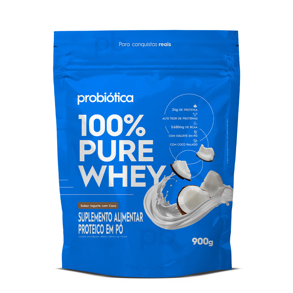 100% Pure Whey Refil 900g Probiótica