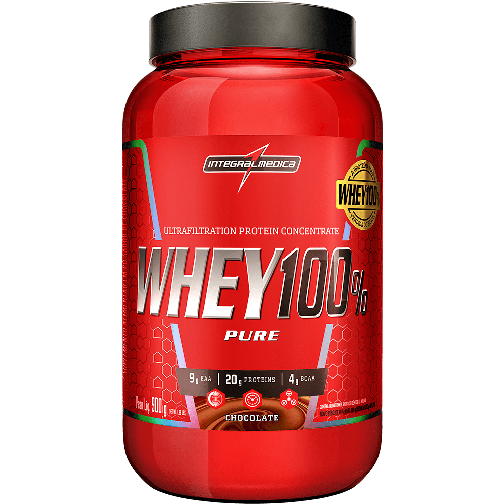 Whey Protein Concentrado Pote 900g Integral médica