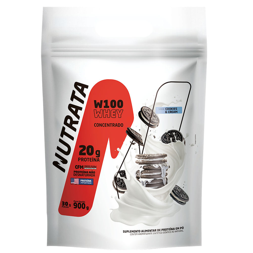 W100 Whey Concentrado Refil 900g  Nutrata