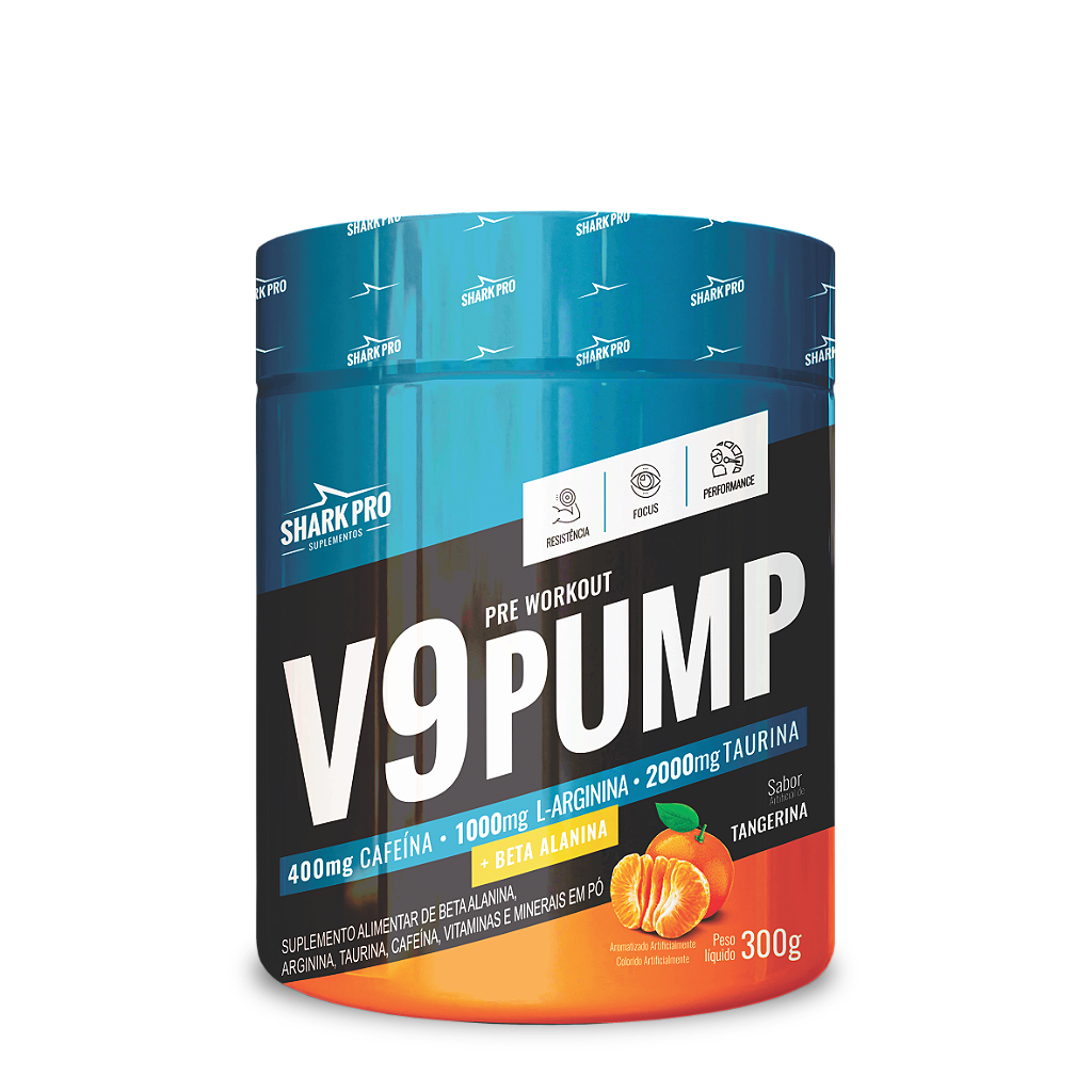 V9 PUMP Pré treino 300g Sharkpro