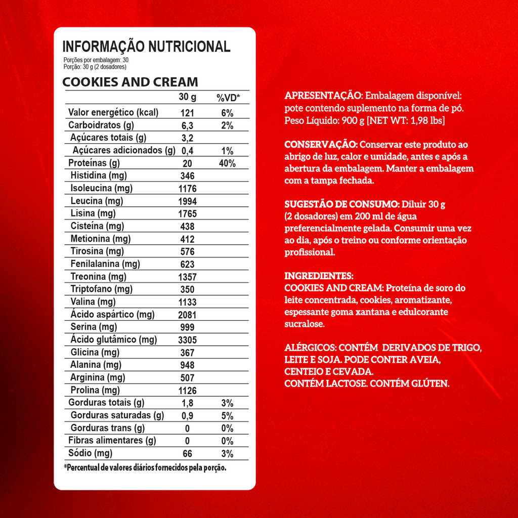 Whey Protein Concentrado Pote 900g Integral médica