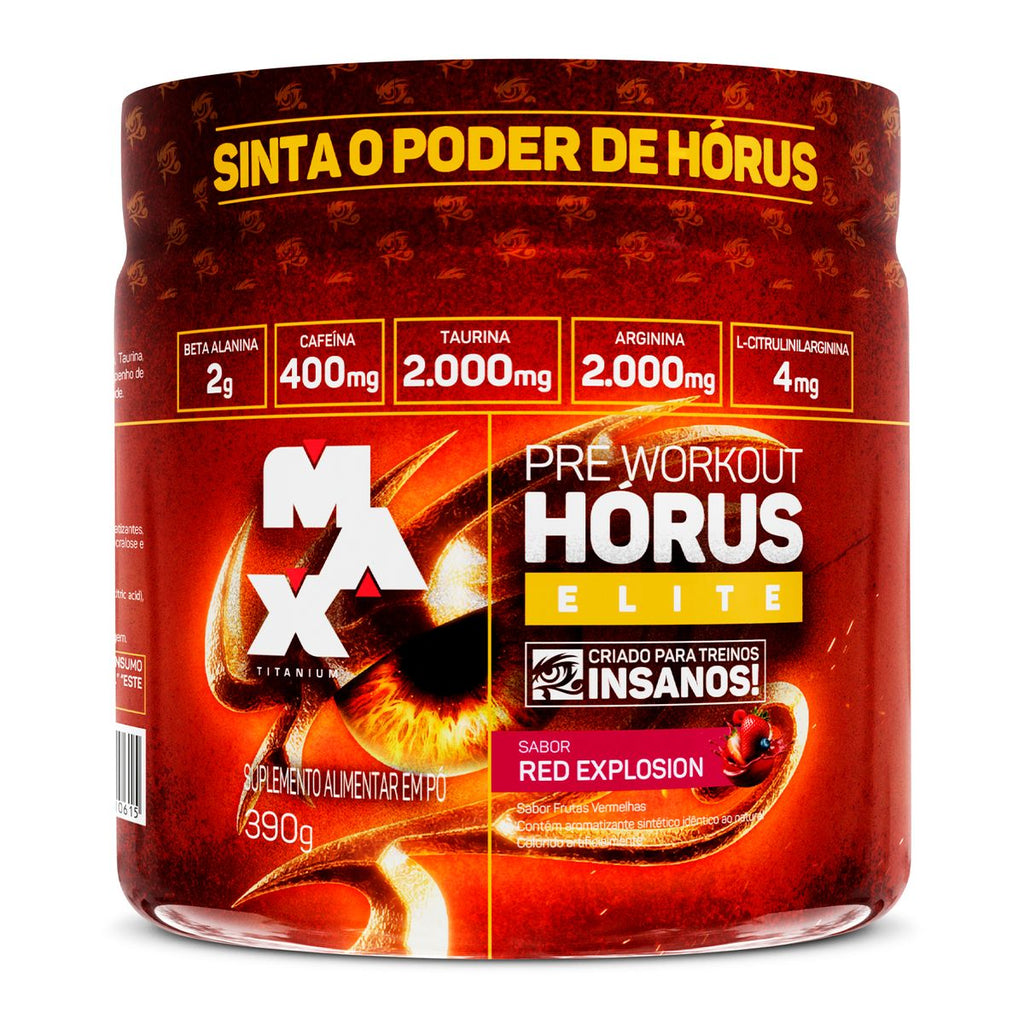 Pré treino Hórus Elite 390g  Max Titanium