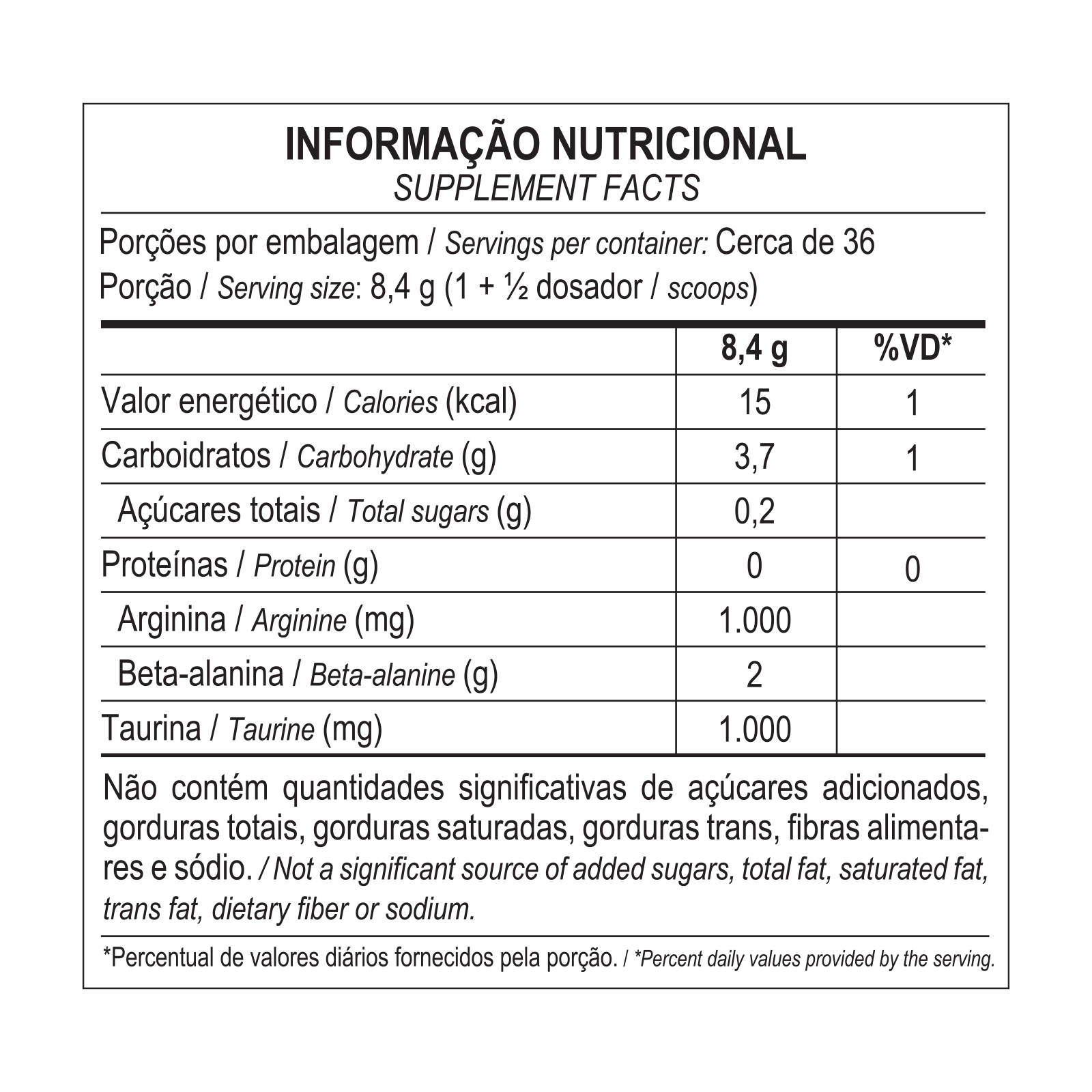 Night Train Pré Treino Sem Cafeína 300g