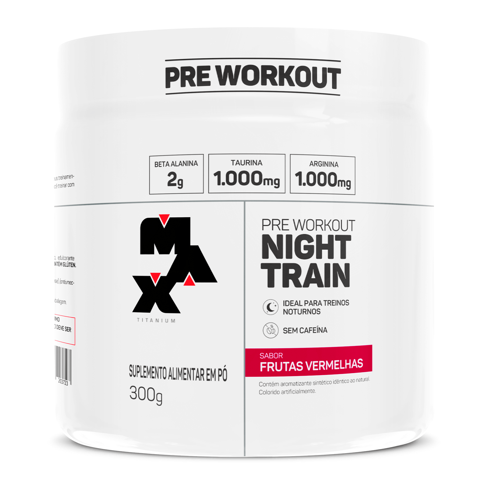 Night Train Pré Treino Sem Cafeína 300g