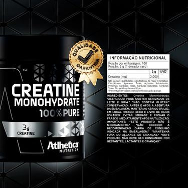 Creatine 100% Pure 300g Atlhetica nutrition