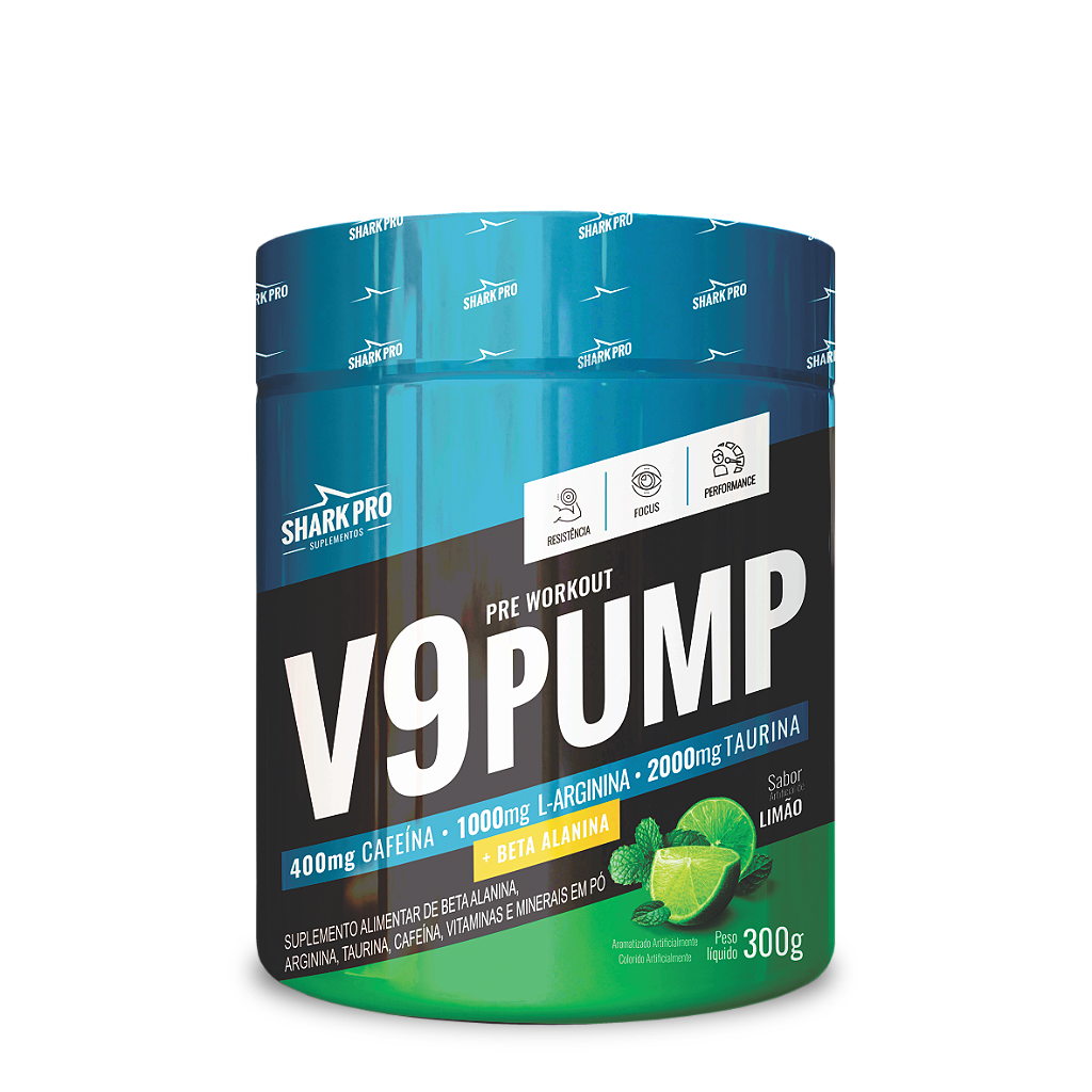 V9 PUMP Pré treino 300g Sharkpro