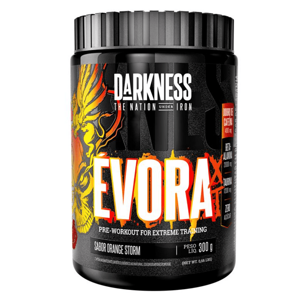 Évora XT Pré-treino Com Dobro De Cafeína 300g Darkness