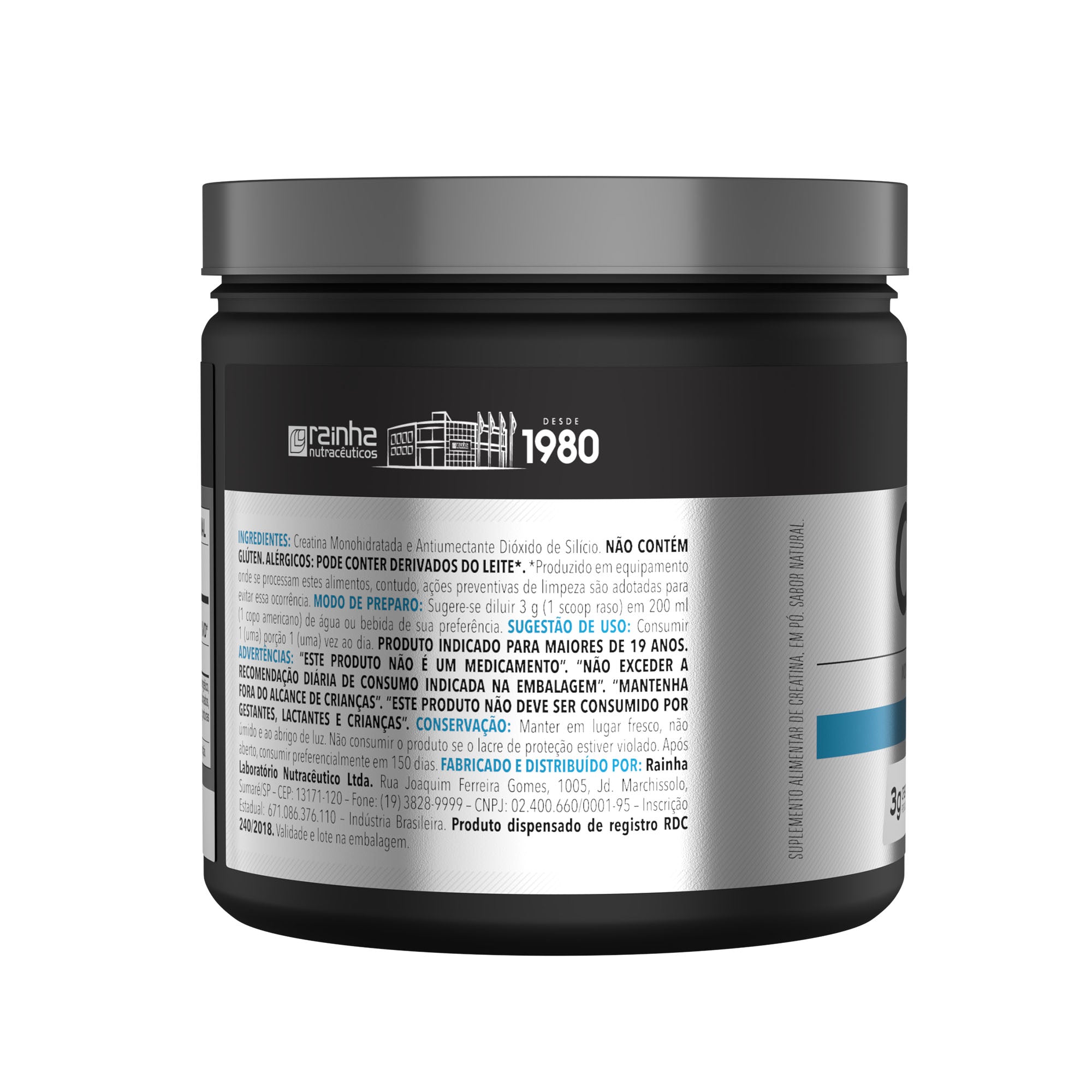 Creatina Monohidratada 100% Pura 300g  Bodyaction