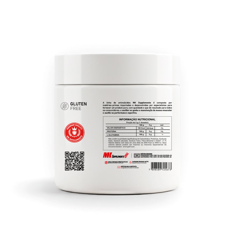 Glutamina 100% Pure 300g MK Supplements