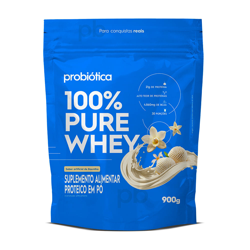 100% Pure Whey Refil 900g Probiótica