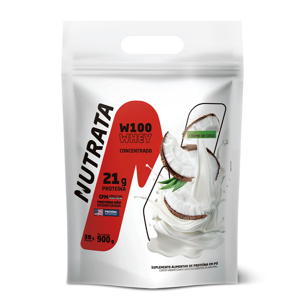W100 Whey Concentrado Refil 900g  Nutrata