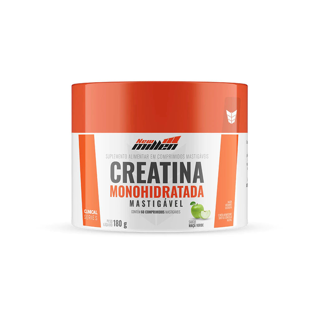 Creatina Mastigável 60 Comprimidos -180g  New Millen