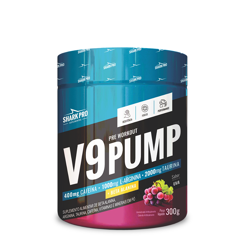 V9 PUMP Pré treino 300g Sharkpro