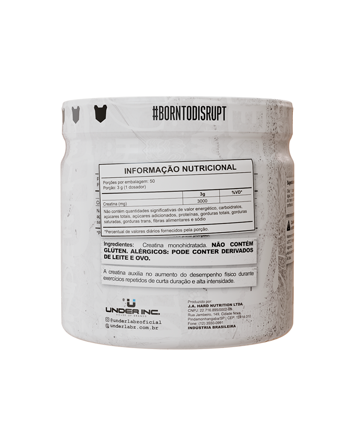 Creatine 100% Pure Borntodisrupt Under Labz