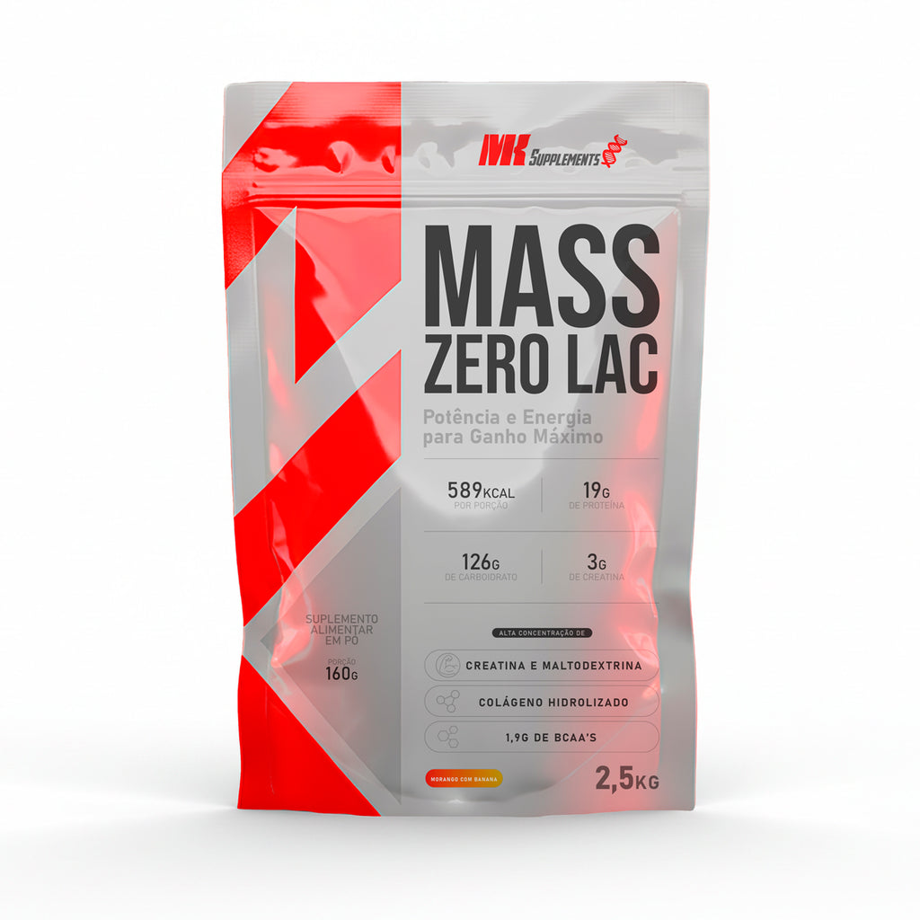 Mass Zero Lac com Enzima Lac 2,5 kg MK Supplements