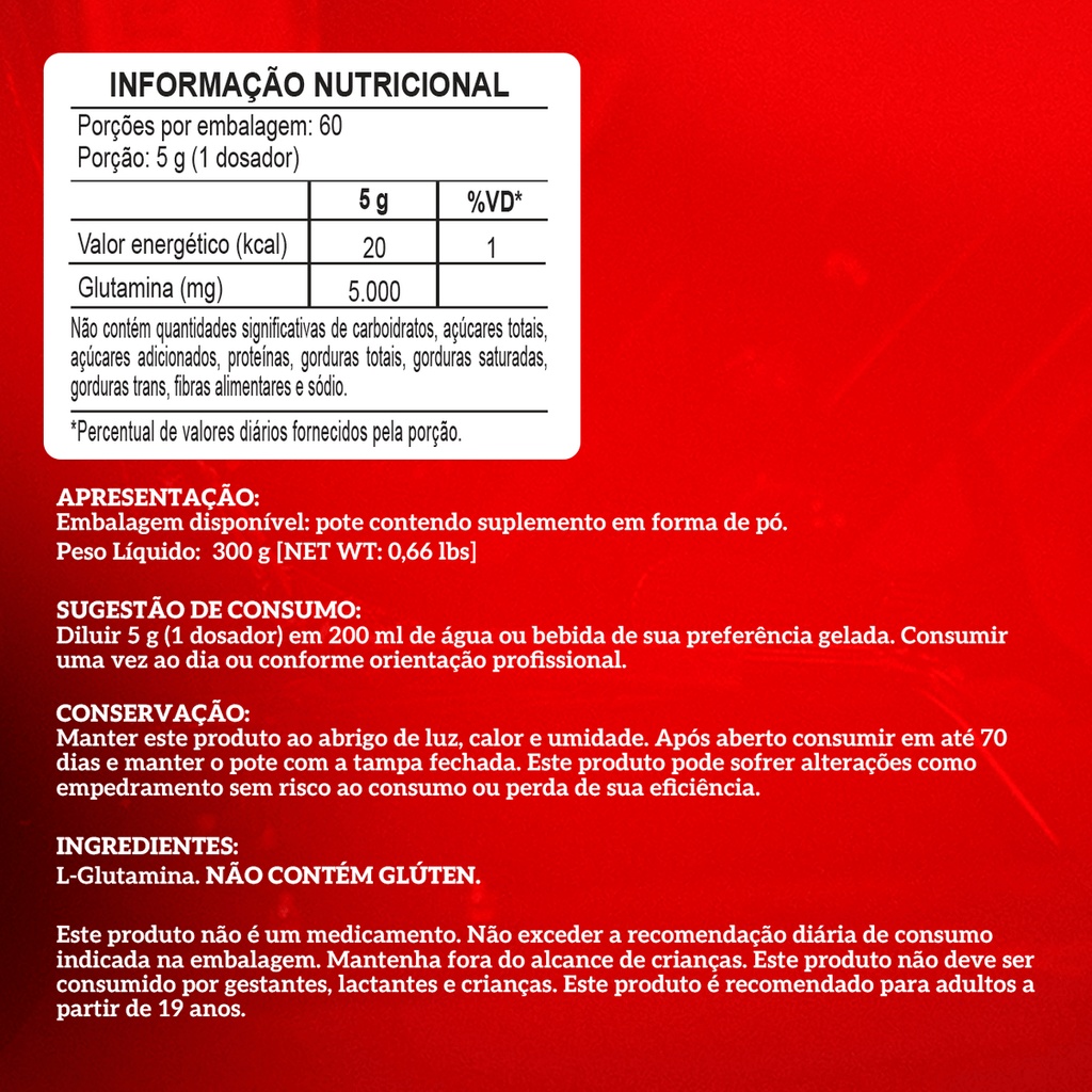 Glutamina 300g Integralmedica
