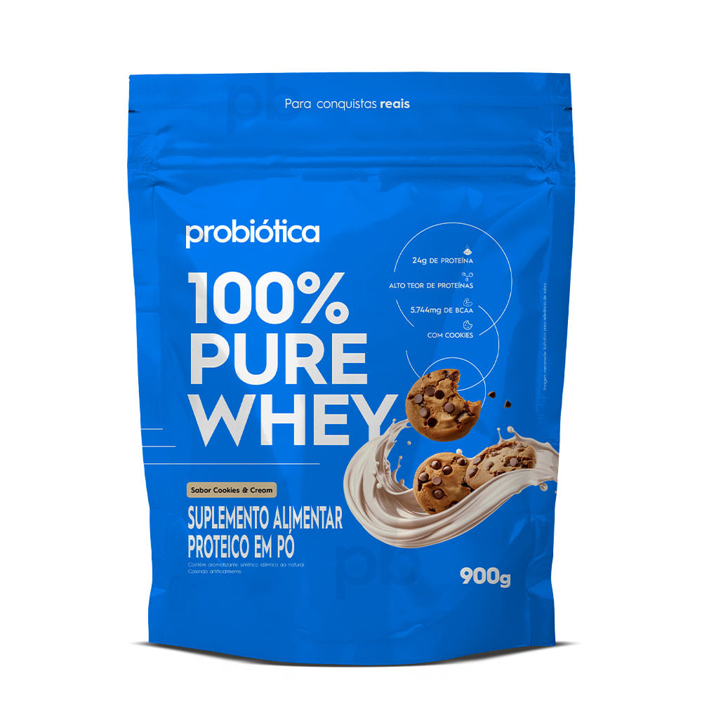 100% Pure Whey Refil 900g Probiótica