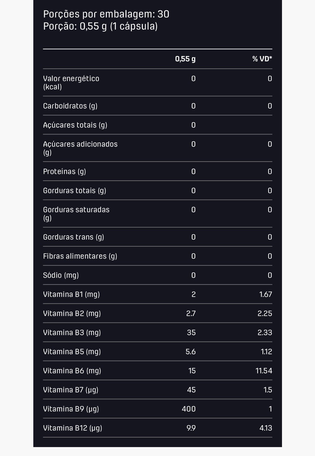 COMPLEXO B 30 Cápsulas DUX