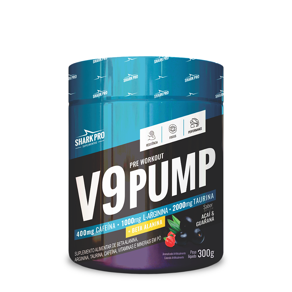 V9 PUMP Pré treino 300g Sharkpro